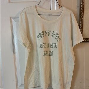 Lucky Brand Off-White Graphic T-Shirt